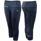 Diadora Womens Navy 6/8 Leggings