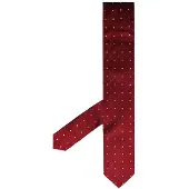 Hackett London 2 Col Dot gedruckte Herren rote Krawatten