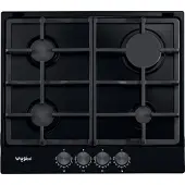 Whirlpool TGML 660 NB, Anthrazit, Integriert, 58 cm, Gaskochfeld, Emailliert, 4 Zone(n)