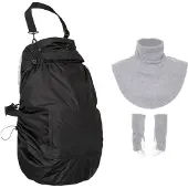 Hoppediz Tragecover Fleece-Cover 3-in-1 mit Regenschutz, Schalkragen & Stulpen 1 St