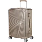 American Tourister Soundbox Alu Spinner 68 / 25 TSA Trolley Bronze taupe