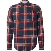 Superdry für Herren. M4011047A Holzfällerhemd navy (XXL), Lässig, Baumwolle, Langarm, Marine