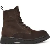 Tamaris Schnürstiefelette , Damen, Gr. 37, Textil, braun (dunkelbraun), Veloursleder, unifarben, Schuhe Schnürstiefelette, Blockabsatz, Schnürboots, Herbstschuh mit Ziernähten