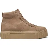 Tamaris Damen Stiefelette Hightop Sneaker Leder Reißverschluss modern 1-25227-41, Größe:37 EU, Farbe:Braun