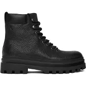 Calvin Klein Jeans Schnürschuhe Lugged Hiking Lace Up Lth YM0YM01336 Schwarz