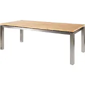 Diamond Garden Ausziehtisch LEVANTO 220/320 x 100 cm, Edelstahl / Recycled Teak