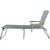 Fiam Amigo 40+ Dreibeinliege mit Armlehnen Aluminium/Esche/Kunstoffgewebe