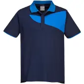 Portwest PW210 PW2 Polo Shirt S/S Navy/Royal Gr. S