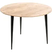 Massivart Beistelltisch Akazie massiv natur - rund - 50 x 41 cm - KALKUTTA