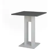 Vicco Esstisch Repose Weiß/Anthrazit 65 x 65 cm, Model 55590