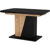 Vicco Esstisch Fenaro Schwarz/Goldkraft Eiche 120 x 80 cm ausziehbar, Model 56580