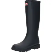 Hunter Gummistiefel "UNISEX DOWNPOUR TALL BOOT", Damen, Gr. 36, blau (navy), Gummi, Schuhe Gummistiefel, wasserdicht