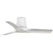 Faro Hey S Deckenventilator, weiß, DC-Motor, leise, Ø90 cm - , Hey S, Weiß, für Wohnzimmer, Kunststoff, Modern