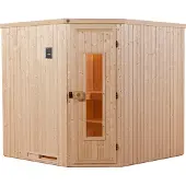 Weka Sauna "Varberg" Set, 7,5 kW-Ofen mit digitaler Steuerung