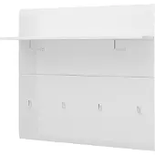Die Möbelfundgrube Wandgarderobe Paneel weiß hochglanz 96 cm - MERANO