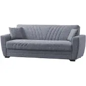 Die Möbelfundgrube Einzelsofa grau Schlaffunktion ausziehbar 3-Sitzer 231 cm - ACUN