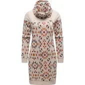 Ragwear Sweatkleid "Chlloe Aztec YOUMODO" Ohne Taschen stylisches Langarm Minikleid mit Aztec-Muster