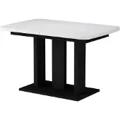 Vicco Esstisch Fenaro Weiß/Schwarz 120 x 80 cm 2 Teile, Model 56593