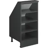 Vicco Dachschrägenschrank Rion Anthrazit 40 x 81.6 cm mit 4 Fächern, Model 57350