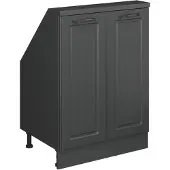 Vicco Dachschrägenschrank Rion, mit 2 Türen, Anthrazit Landhaus/Anthrazit/Anthrazit