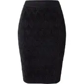 Guess Marciano GUESS Adele Logo Chenille Jet Black A996 Größe: XL | Midiröcke Outlet | Damen | Schwarz