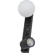 TK Lighting Wandlampe Vox , dimmbar, schwarz, für Wohn- / Esszimmer, Glas, Wandleuchte, Wandlampe Innen