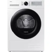 Samsung DV90DG52A0AH, Freistehend, Frontlader, Wärmepumpe, Weiß, Drehregler, Berührung, Glastür