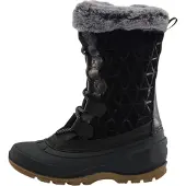 Kamik Winterstiefel "SNOVALLEY6", Damen, Gr. 38, Synthetik, schwarz, Leder, Synthetik, Schuhe Winterstiefel, Winterschuhe, Winterboots, Snowboots, wasserdicht, gefüttert