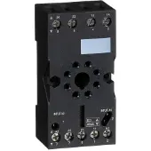 Schneider Electric RUZC2M Sockel für RUMC2+RE48, 2 polig, 8 Pins, gemischte Kontakte, Kastenklemmen - 10 Stück
