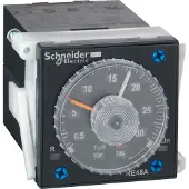 Schneider Electric RE48ACV12MW Zeitrelais Taktgeber/Blinker, 0,02 s-300 h, 2 W, 24-240VAC/DC, Format 48x48