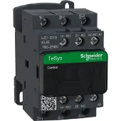Schneider Electric Electric LC1D18KUE Leistungsschütz LC1D 3p, +1S+1Ö, 7.5 kW, 18 A, 400 V AC3, Spule 100-250 V AC/DC