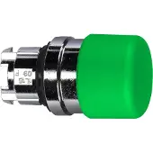 Schneider Electric Pilzdrucktaster, Frontelement, Harmony XB4, Metall, 22mm, grün, Pilz 30mm, unbeschriftet, tastend ZB4BC34