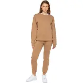 Enzo | Womens Oversized Sweatshirt Trainingsanzug Set