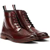 Ben Sherman Alfred Brogue Herren Burgundy Stiefel