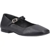 Hush puppies Pasha Damen Schwarze Lederschuhe