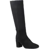 Hush puppies Oprah Damen Kniehohe Wildlederstiefel mit Absatz in Schwarz