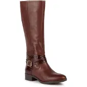 Geox D Felicity Leder Women's Braun Stiefel