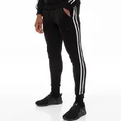 Enzo Schwarze Herren-Trainingsanzug-Jogger| Designer Menswear