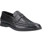 Hush puppies Bowie Leder Herren Schwarze Slipper