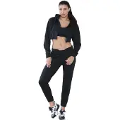 Kruze By Enzo Kruze | Womens Crop-Trainingsanzug Set