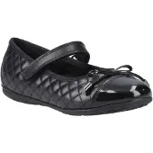 Hush puppies Lottie Mädchenschwarze Ballettschuhe Aus Leder