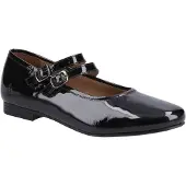 Hush puppies Nancy Mary Jane Leder Damen Schwarz Ballerinas