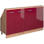 Vicco Dachschrägenschrank-Set Rion Rot Hochglanz 2er Set, Model 56006