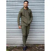 Enzo | Herren Zip Up Hoodie Trainingsanzug Set - Khaki