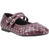 Hush puppies Nixie Leder Damen Schuhe in Pflaumenfarbe