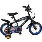 Volare Batman Kinderfahrrad - Jungen - 12 Zoll - Schwarz - Zwei Handbremsen