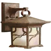 Kichler Elstead Morris Außen-Außenwandleuchte E27 21cm Distressed Kupfer IP44