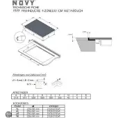 NOVY Induktionskochfeld Pro InTouch 91 cm 4 Kochzonen 1777