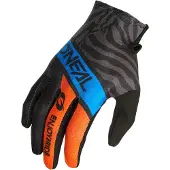O'Neal Matrix Shocker Blau Schwarz Orange Kinder Motocross Handschuhe Größe M