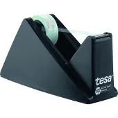 TESA tesafilm ECO & CRYSTAL Klebefilm Set mit robustem 10m:19mm inkl. Tischabroller